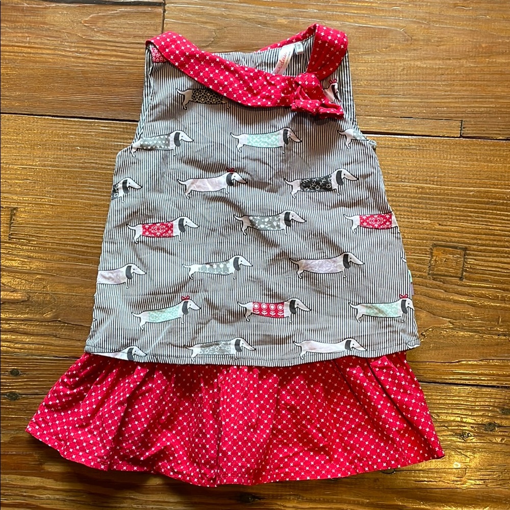 DEUX PAR DEUX 6-12 Months Weiner Dog Dress